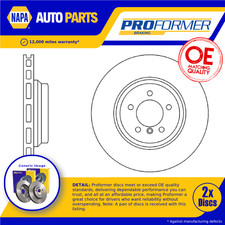 2x Brake Discs Pair Vented