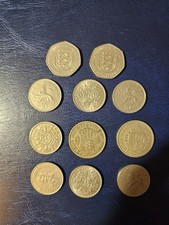 Silver Half Crown and Various Old British Coins Some Uncirculated UNC Coins