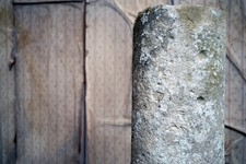 Antique Early 19thC Carved Bath Stone Column Pedestal Pinth c.1800