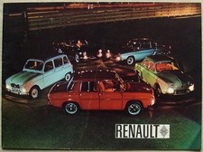 RENAULT CAR RANGE Car Sales Brochure 1964 #19264 CARAVELLE Dauphine R8 GORDINI 4