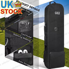 Portable Padded Golf Case Bag Holiday Travel Golf Clubs Carrier + Wheels Durable
