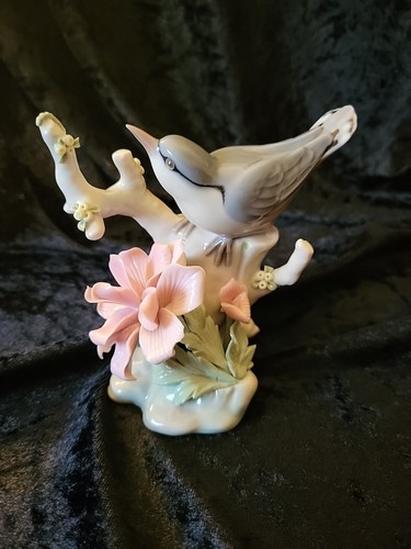 Lladro blue creeper bird - lladro,