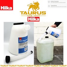 5L HILKA Plastic Measuring Jug With Flexible Spout & Lid For Oil Water Fuel DIY