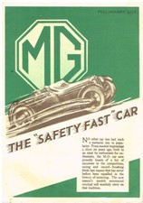 MG SIX SALOON , MIDGET J1 J2 &