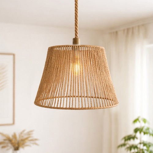 Natural wicker ceiling light - natural,