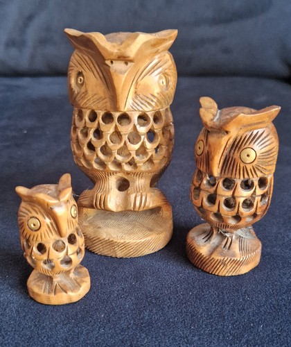 Set vintage wooden hand - of, 3