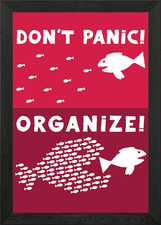 Don't Panic, Organize Framed