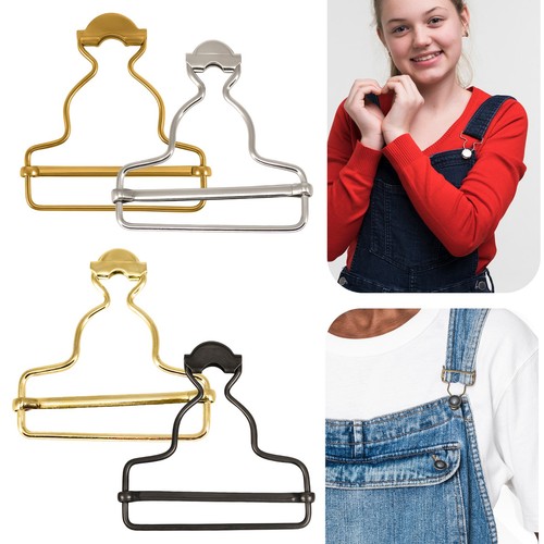 Metal overall dungaree buckles - metal,