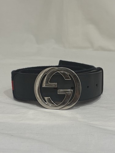 Gucci belt silver red - gucci,