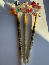 3 DELIGHTFUL ANTIQUE BONE LACE