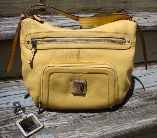 Tignanello yellow leather - yellow,