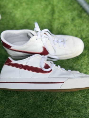 Nike court royale white red - nike, white/red