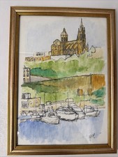 Framed Watercolour Signed