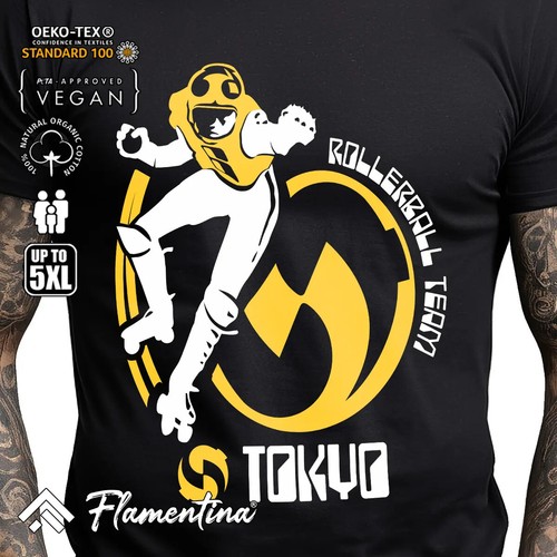 Tokyo roller team mens tshirt - tokyo,