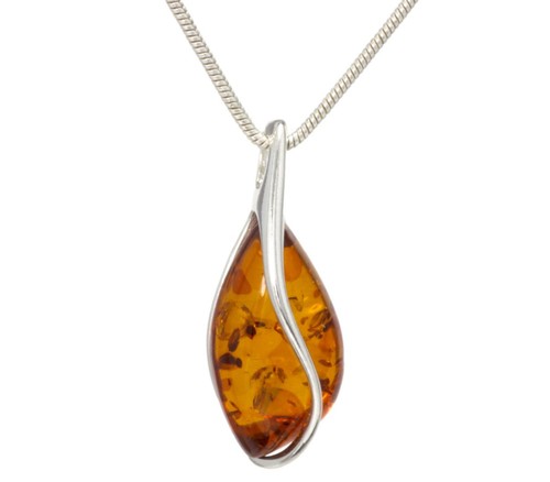 Natural baltic amber sterling - natural,