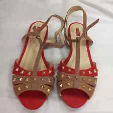 NEXT LADIES RUST AND BRONZE STRAPPY SANDALS, SIZE UK 7 bnwob