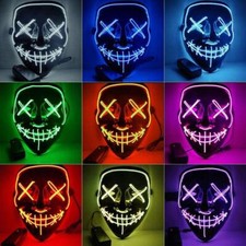 LED Purge Mask Scary Spooky