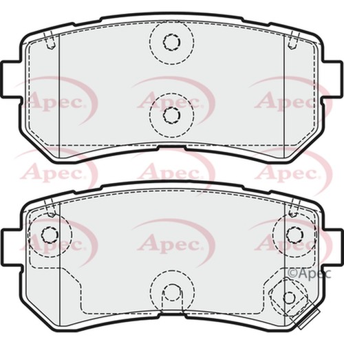 Brake pads set for kia - pads,
