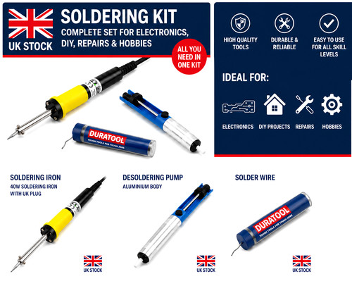 Soldering iron starter kit - soldering,