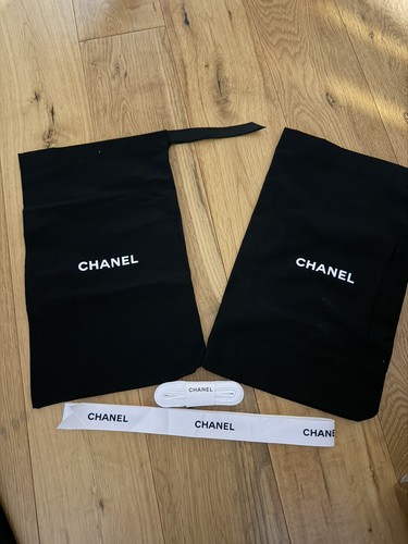 Chanel black dust bag - black,