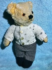 hand knitted teddy bear