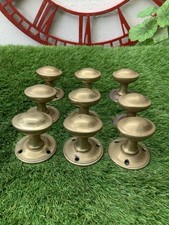9X Small Vintage Brass Door Knobs/Handles B820