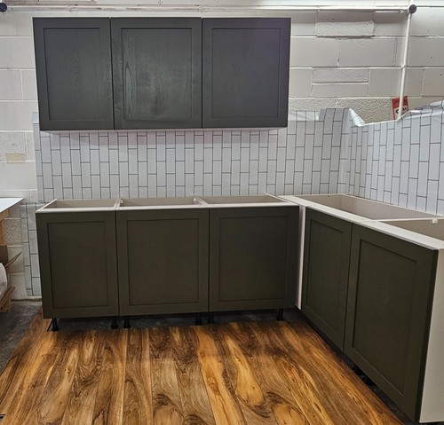 Solid ash kitchen - units, modern