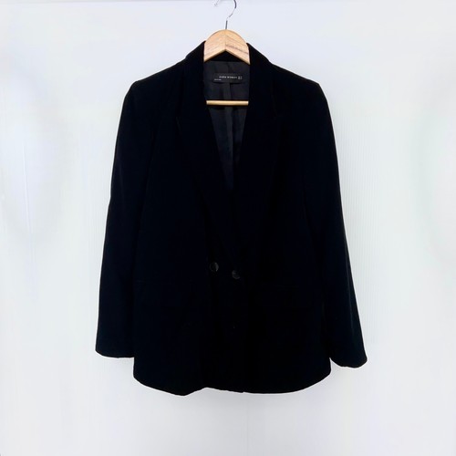 Zara woman black velvet double - zara,