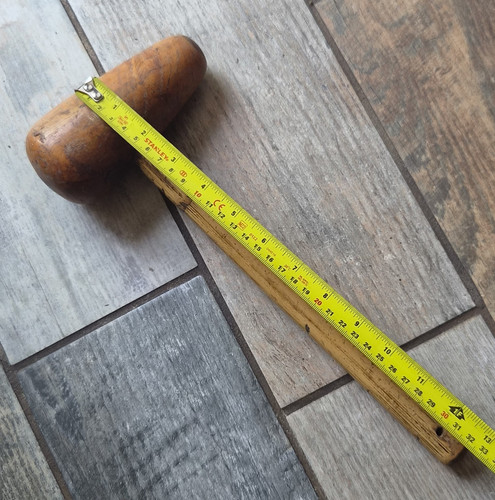 Wooden bossing mallet brown - wooden,