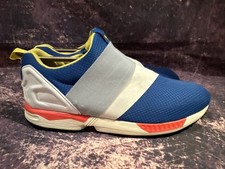 Adidas ZX Flux Slip on Footwear White/Yellow/Blue (B34457) - UK 9