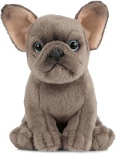 Living Nature French Bulldog Puppy, Realistic Soft Cuddly Dog Toy, Naturli Eco-
