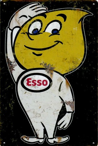 Retro metal sign garage - sign,, man