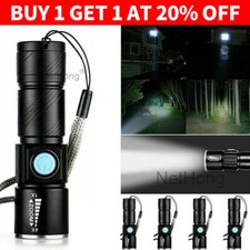 1/2/3PCS LED Hand Torch Lamp Ultra Bright Mini Cree USB Rechargeable Flashlight