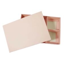 10 x pink brownie boxes with 6 compartments 24x16x4cm