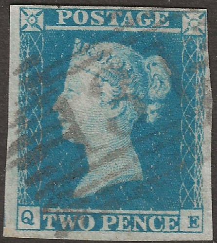 1849 two penny blue - 1849,