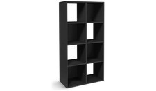 8 Cube Storage Unit Black Wood Effect Argos Home Squares - New Boxed 