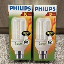 2x Philips Genie 11 Watt 60W
