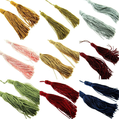 Silky rayon key - tassels, 100mm