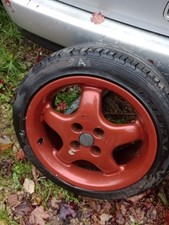 4 X BWA 5 SPOKEDISH ALLOY WHEELS+TYRES 4X100 STUDS VW CORRADO GOLF MK2 POLO 6N2