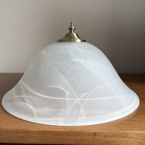 5cm alabaster swirl white - 33.5cm,