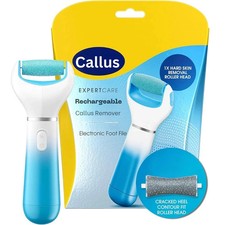 Electric Foot File Rechargeable Callus Hard Skin Remover Feet Pedicure 2 Speeds