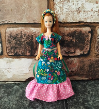 Handmade doll maxi dress - maxi, fits