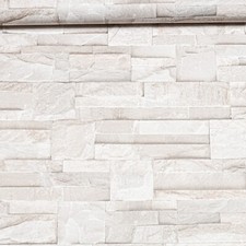 Beige Grey 3D Brick Effect