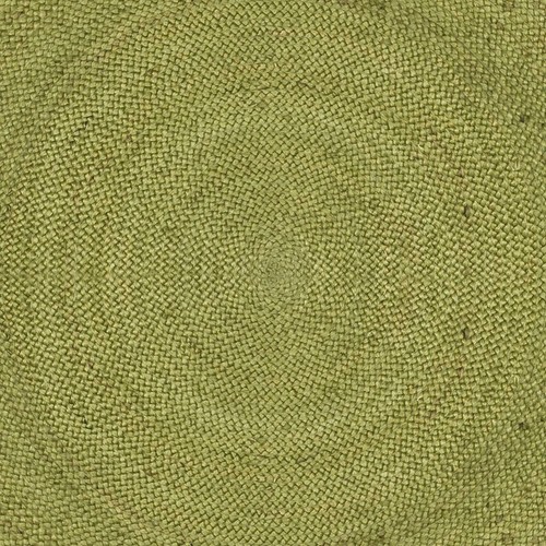 Jute rug round - handmade, sea