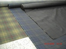 Tartan Waxed Oiled 100% Cotton Canvas 6oz WaterProof Breathable Oilskin ByMetre 