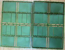 2x Perry Miniatures Cavalry plastic bases set B8 in green colour 28 bases