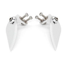 Small Aluminium Turn Fins (55mm x 21mm) Fast Boat Racing RC 