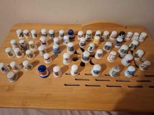 Vintage thimbles porcelain - vintage,