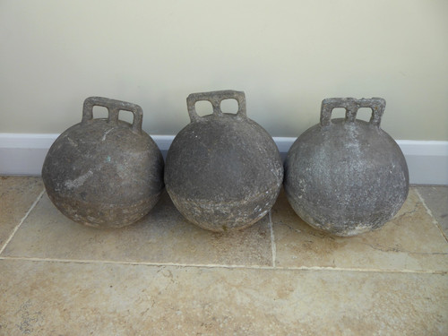 Vintage old metal fishing - 3x,