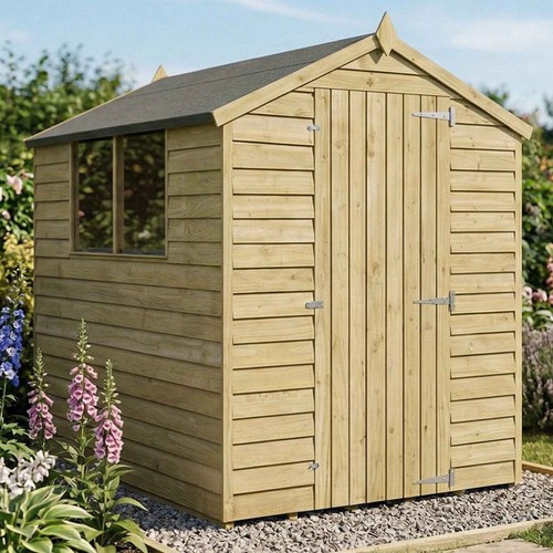7x5 wooden garden - wooden, single